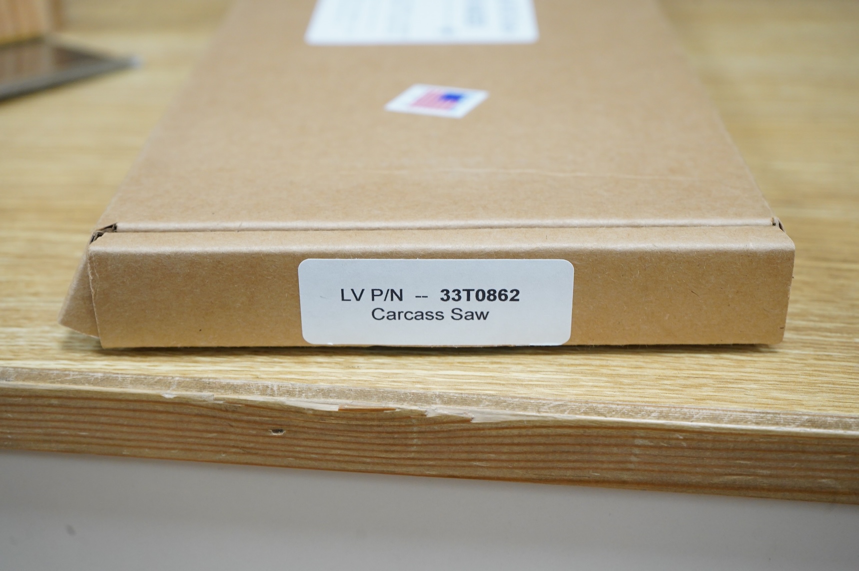 A boxed U.S. Wenzloff & Sons handmade carcass saw (33T0862)